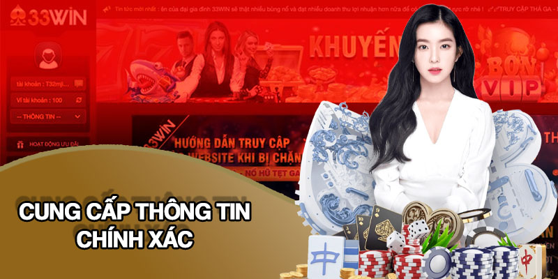 Cần cung cấp thông tin chính xác